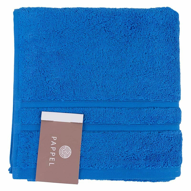 2 Полотенце махровое Pappel Cirrus/S 70x140см, цвет темно-синий фото 2