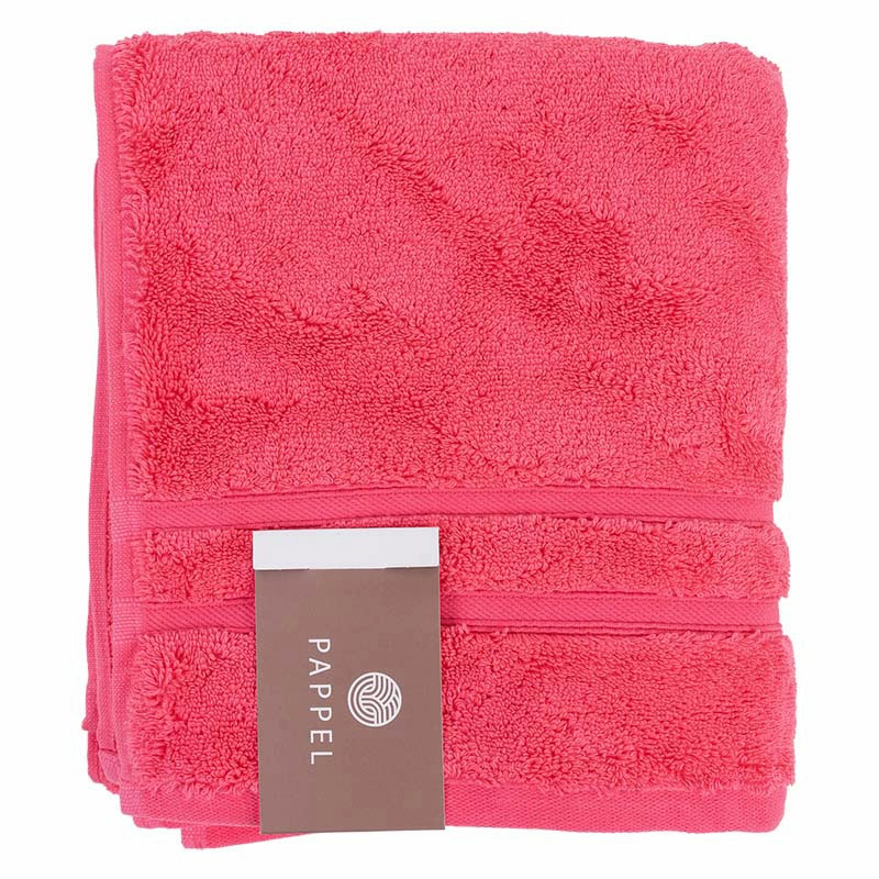 2 Полотенце махровое Pappel Cirrus/S 50x100см, цвет коралловый фото 2