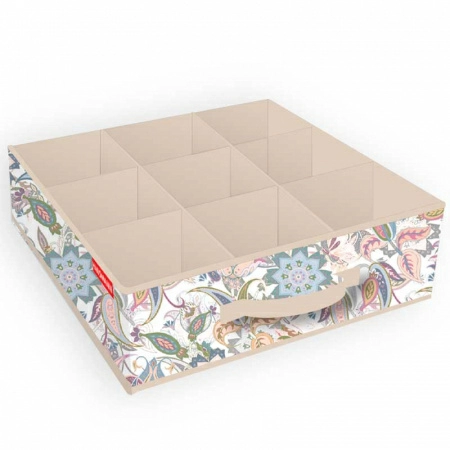 Органайзер для хранения Hausmann Paisley 35x27x9см, бежевый фото 1