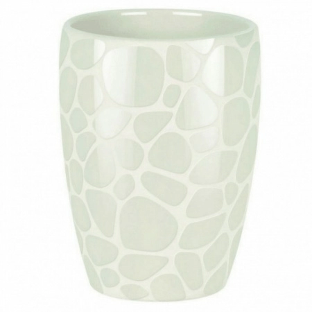 1 Стакан для зубных щеток Spirella Darwin Pebble, белый фото 1