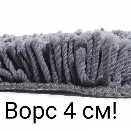 Коврик для туалета Spirella Highland 55х55см, серый фото 4