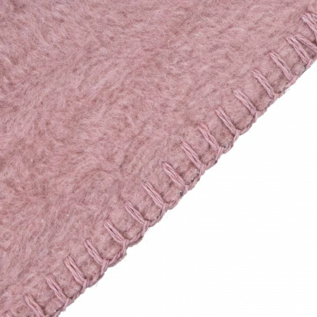 Плед 150x200см Pappel Cotton, розовый с серым фото 2