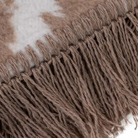 Плед 150x200см Pappel Cotton, красный с бежевым фото 4