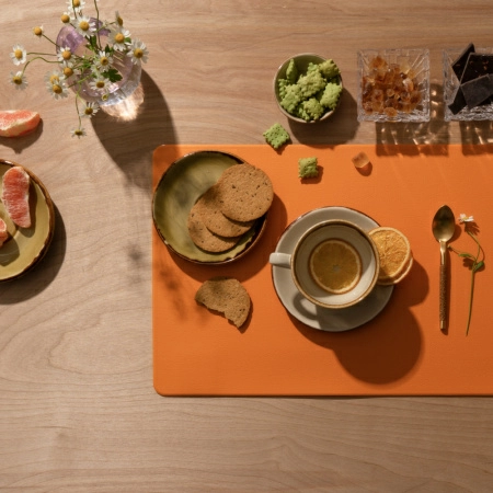 Салфетка сервировочная Zapel Eco Leather mustard фото 4