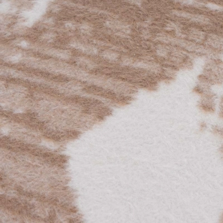 Плед 200x220см Pappel Scotch Jacquard, белый с бежевым фото 2