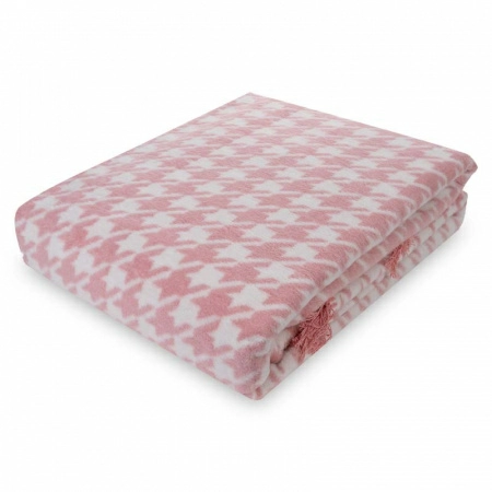 Плед 150x200см Pappel Scotch Jacquard, розовый фото 1