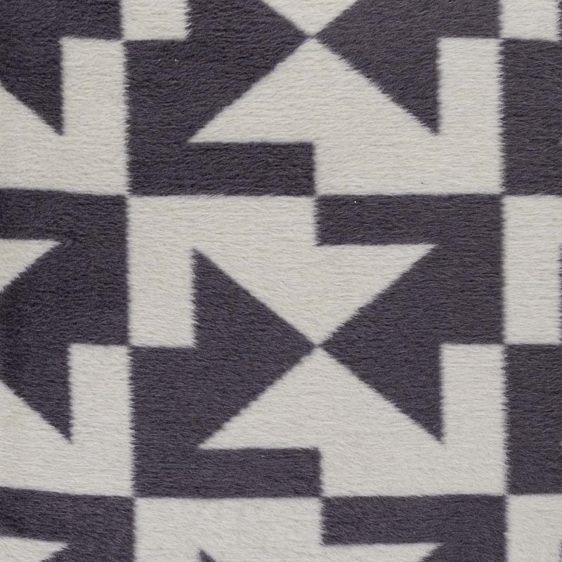 Плед 150x200см Pappel Scotch Jacquard, серый с белым фото 4