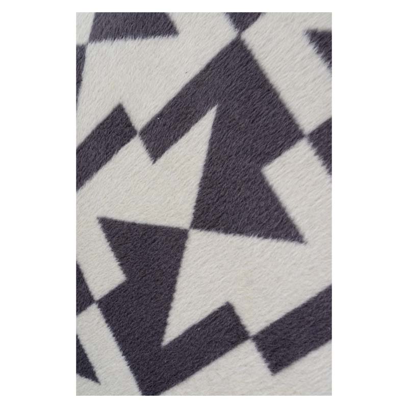 Плед 150x200см Pappel Scotch Jacquard, серый с белым фото 3