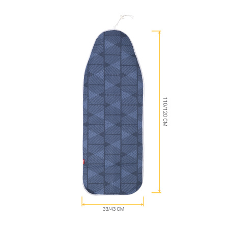 Чехол для гладильной доски металлизированный Hausmann Cosmic 33/43 х 110/120см, синий фото 7